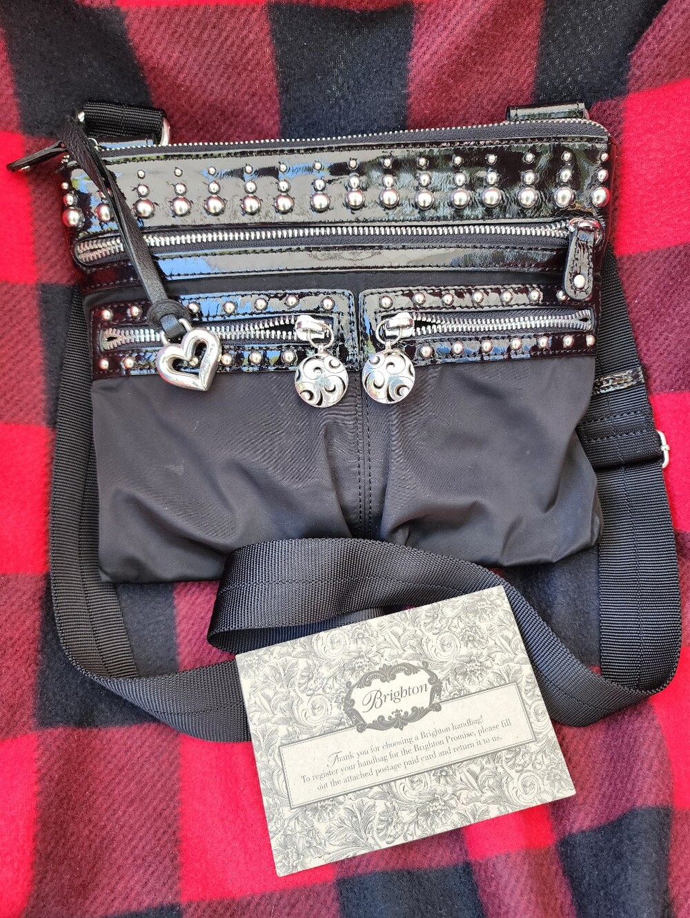 Brighton Go Go Studded Crossbody Bag